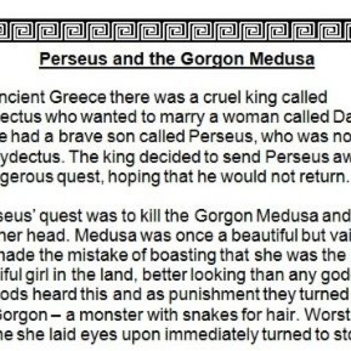 Perseus and medusa story pdf