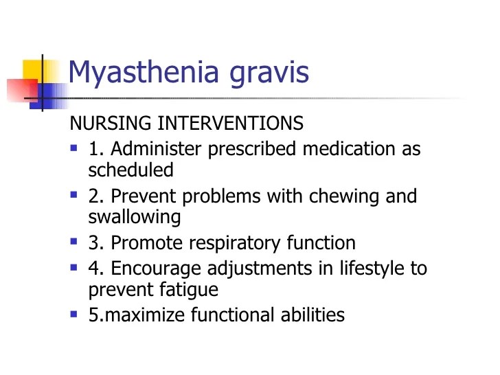 Myasthenia gravis