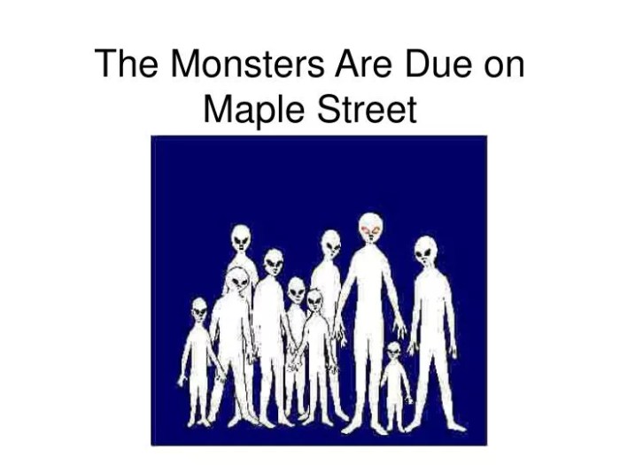 Monsters are due on maple street theme