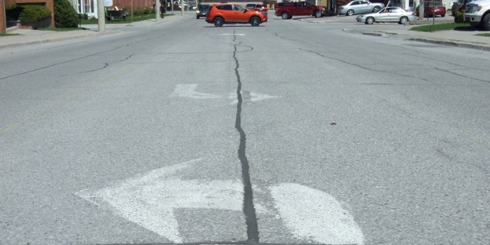 Permit driversprep intersection pavement markings